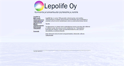 Desktop Screenshot of lepolife.fi