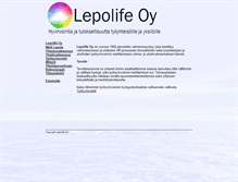 Tablet Screenshot of lepolife.fi